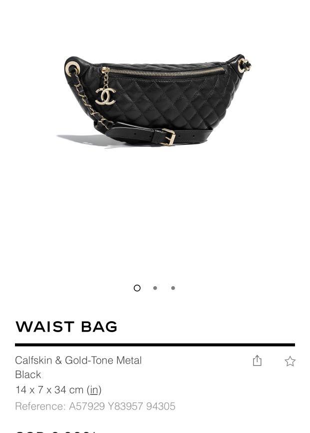 Chanel Waist Bag Black Luxury Bags Wallets on Carousell