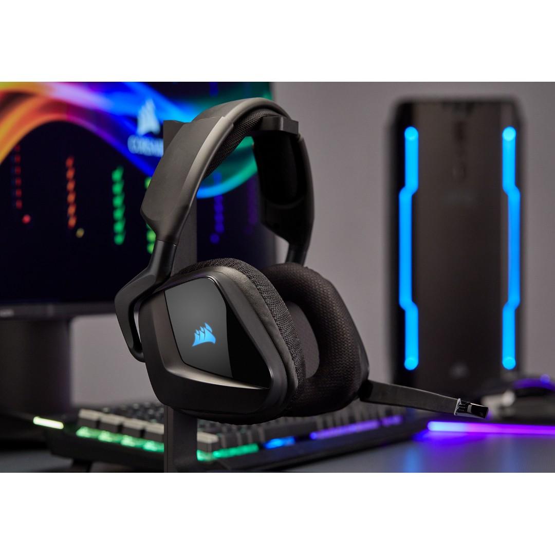 Corsair Void Pro Rgb Usb Premium Gaming Headset With Dolby Headphone 7 1 Carbon Ap Electronics Computer Parts Accessories On Carousell