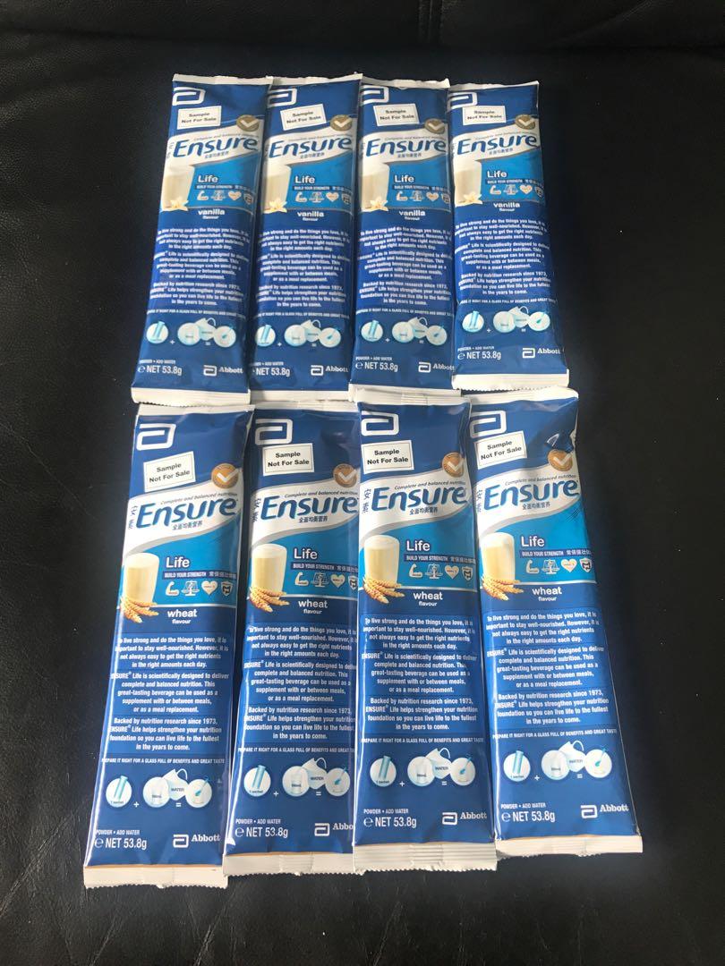 Download Ensure Life Travel Milk Powder Sachet Health Nutrition Health Supplements Health Food Drinks Tonics On Carousell