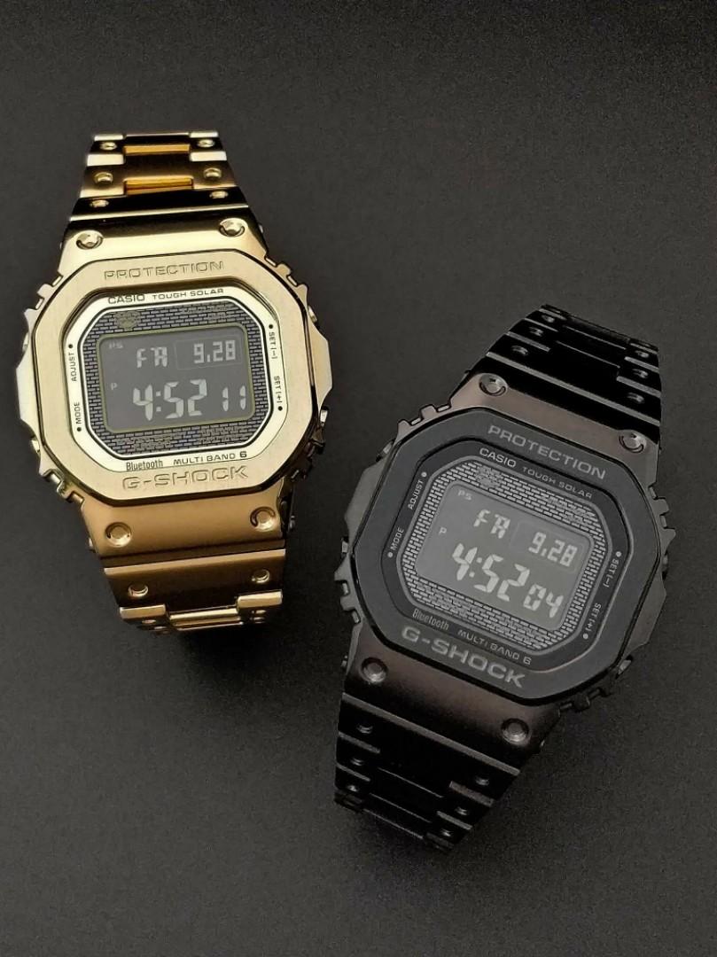 現貨黑鋼G-SHOCK 35 週年GMW B5000 💥 全金屬製gshock, 名牌, 手錶 