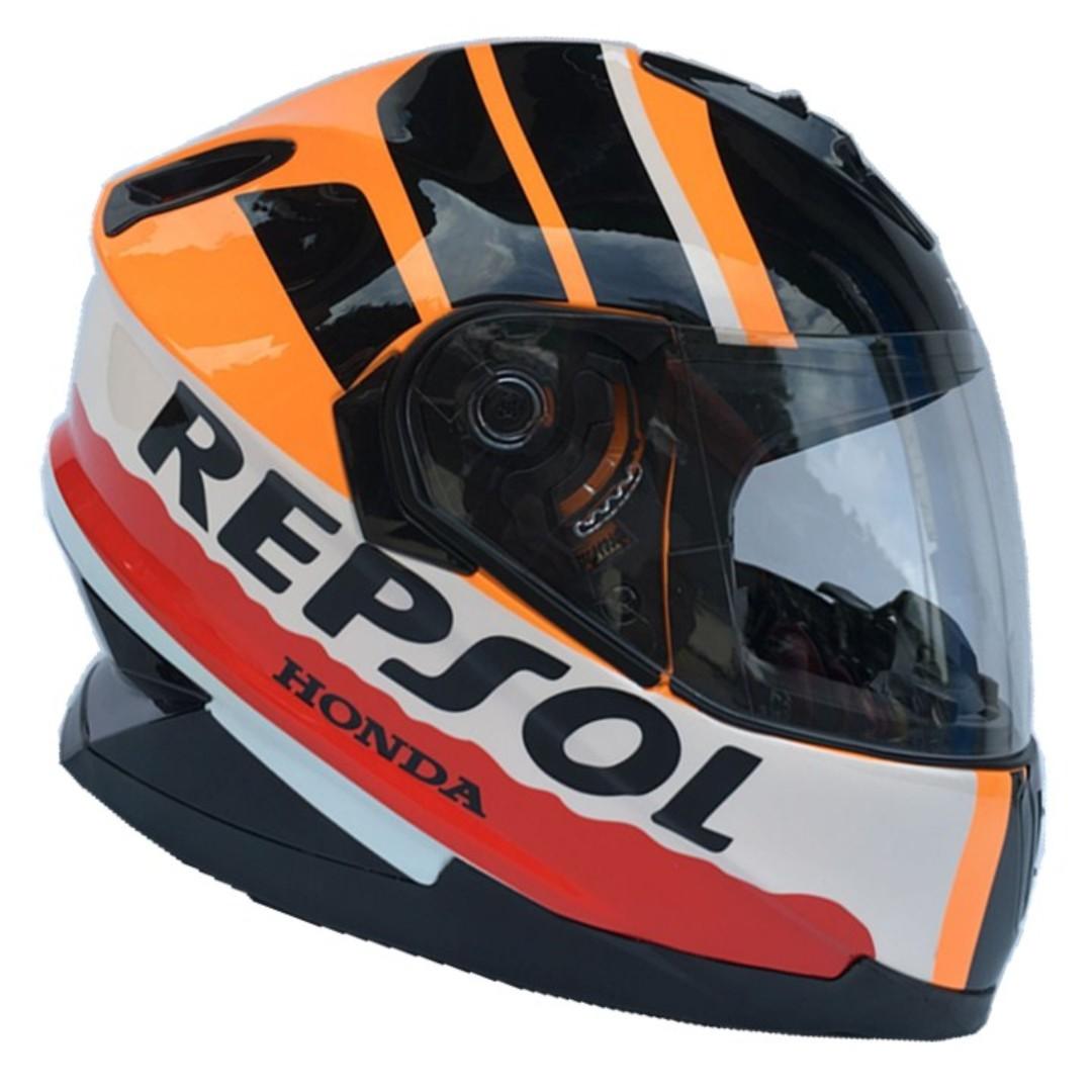 Honda Repsol Racing team full face helmet, Motorcycles, Motorcycle