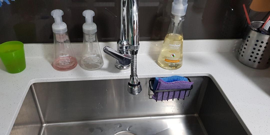 interdesign gia suction kitchen sink caddy