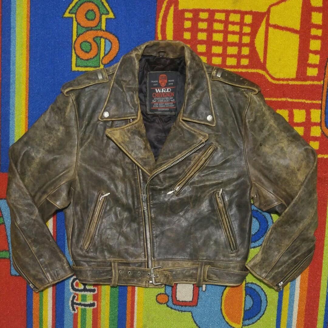 Jaket Kulit Ramones Rocket Biker Chevignon Fesyen Pria Pakaian Baju Luaran Di Carousell