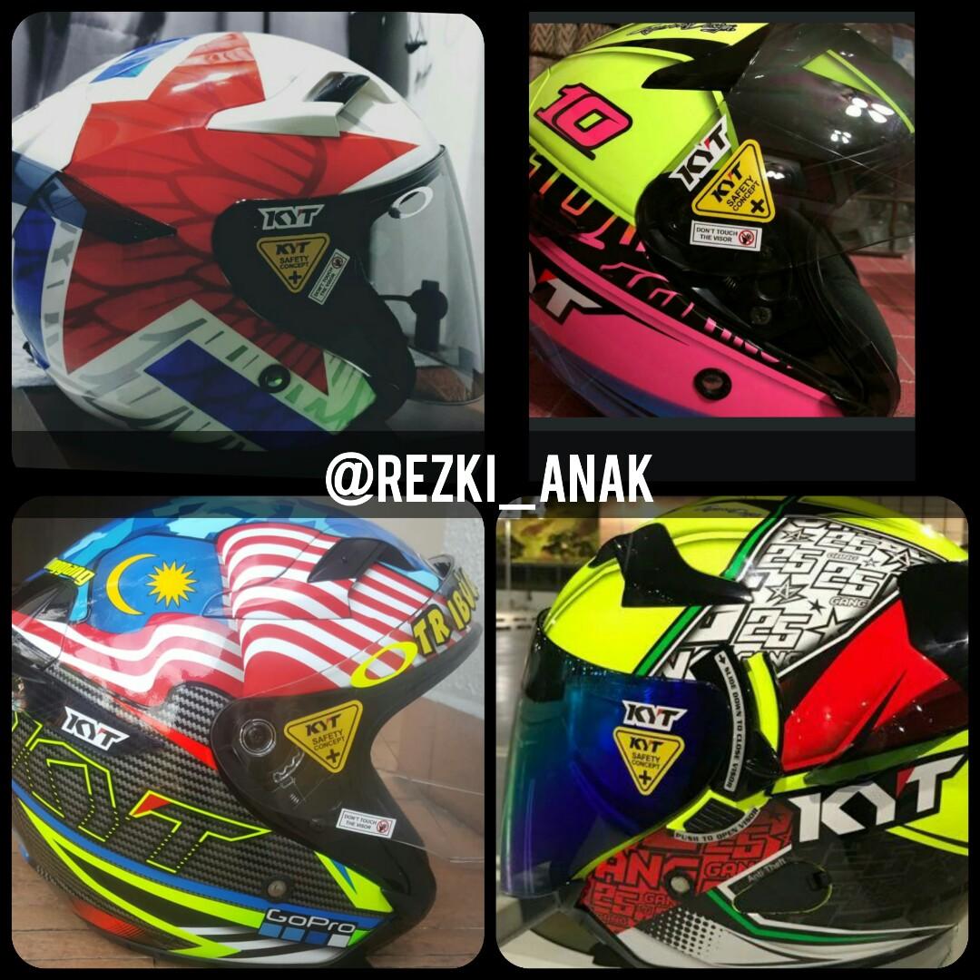 Visor stickers motorcycle best sale