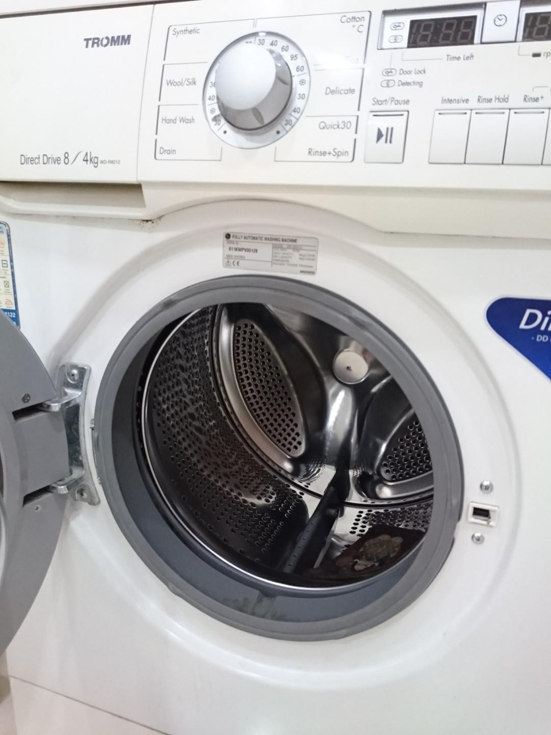 LG TROMM Washing Machine with Dryer (8kg/4kg), TV & Home Appliances