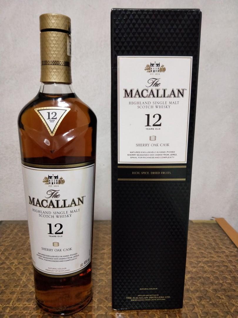 Macallan 12 Yrs Food Drinks Beverages On Carousell