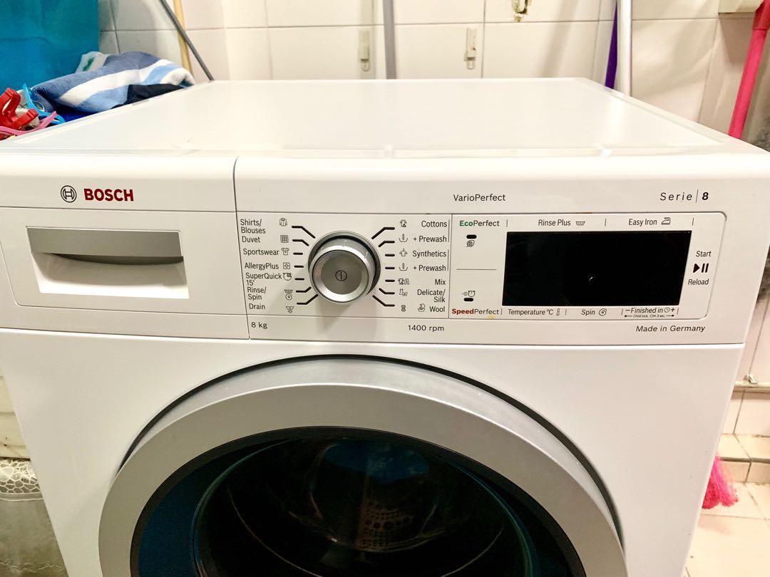 Made In Germany Bosch Series 8 Washing Machine Home Appliances