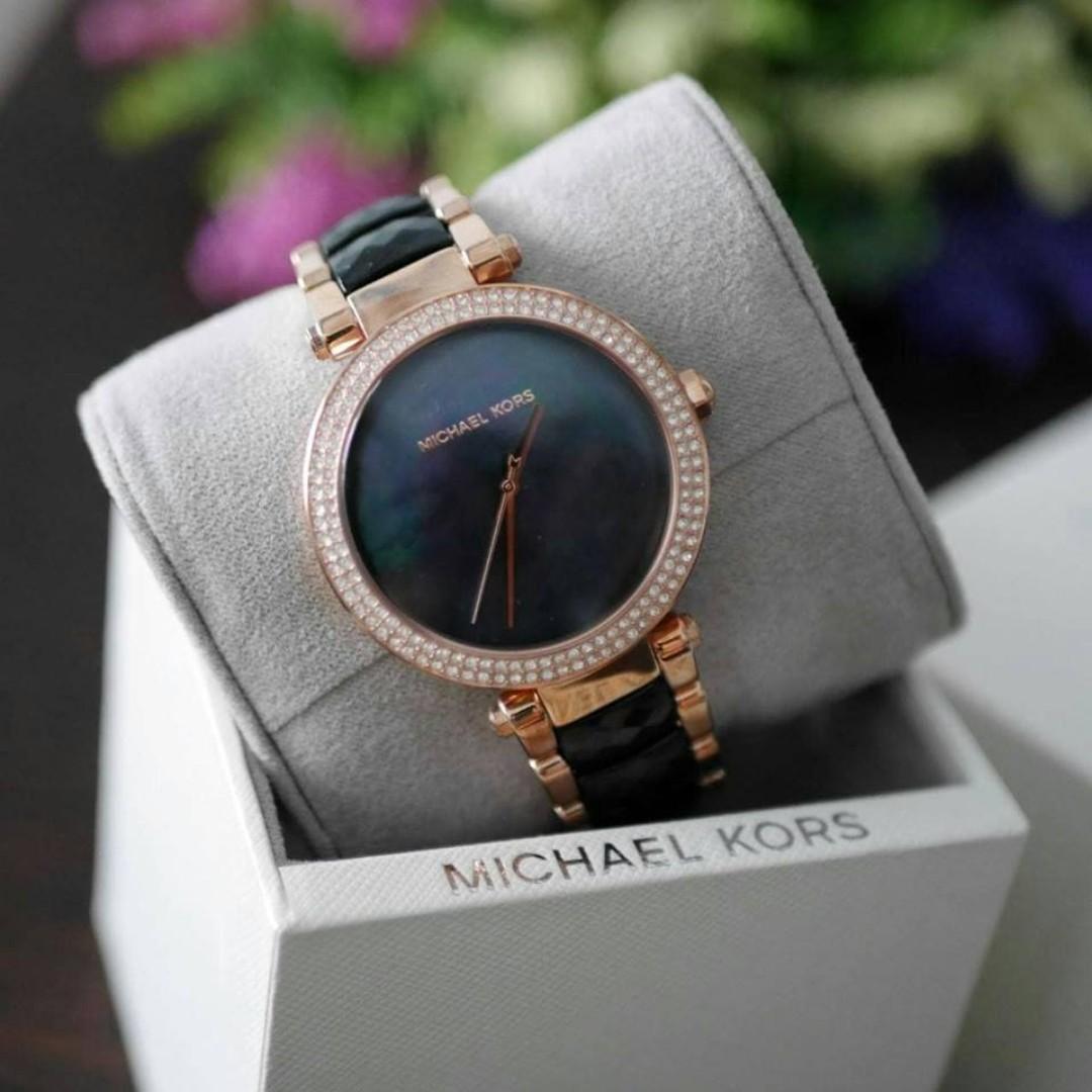Michael Parker Black Dial Women's Watch - MK6414, Women's Fashion, Watches & Watches on Carousell
