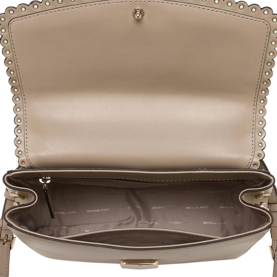 Michael michael kors ava medium scalloped leather satchel cheap