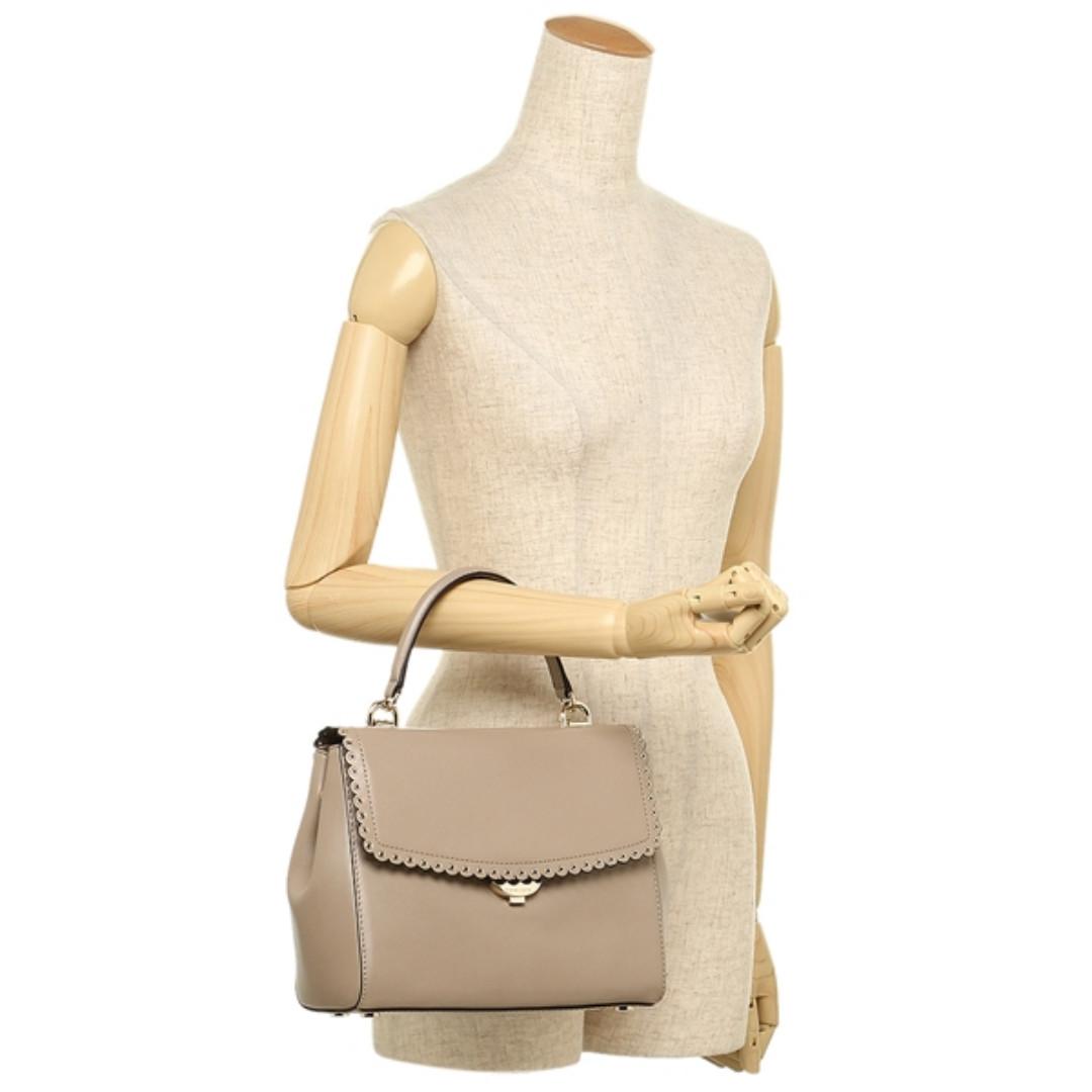 Michael michael kors ava medium scalloped leather on sale satchel