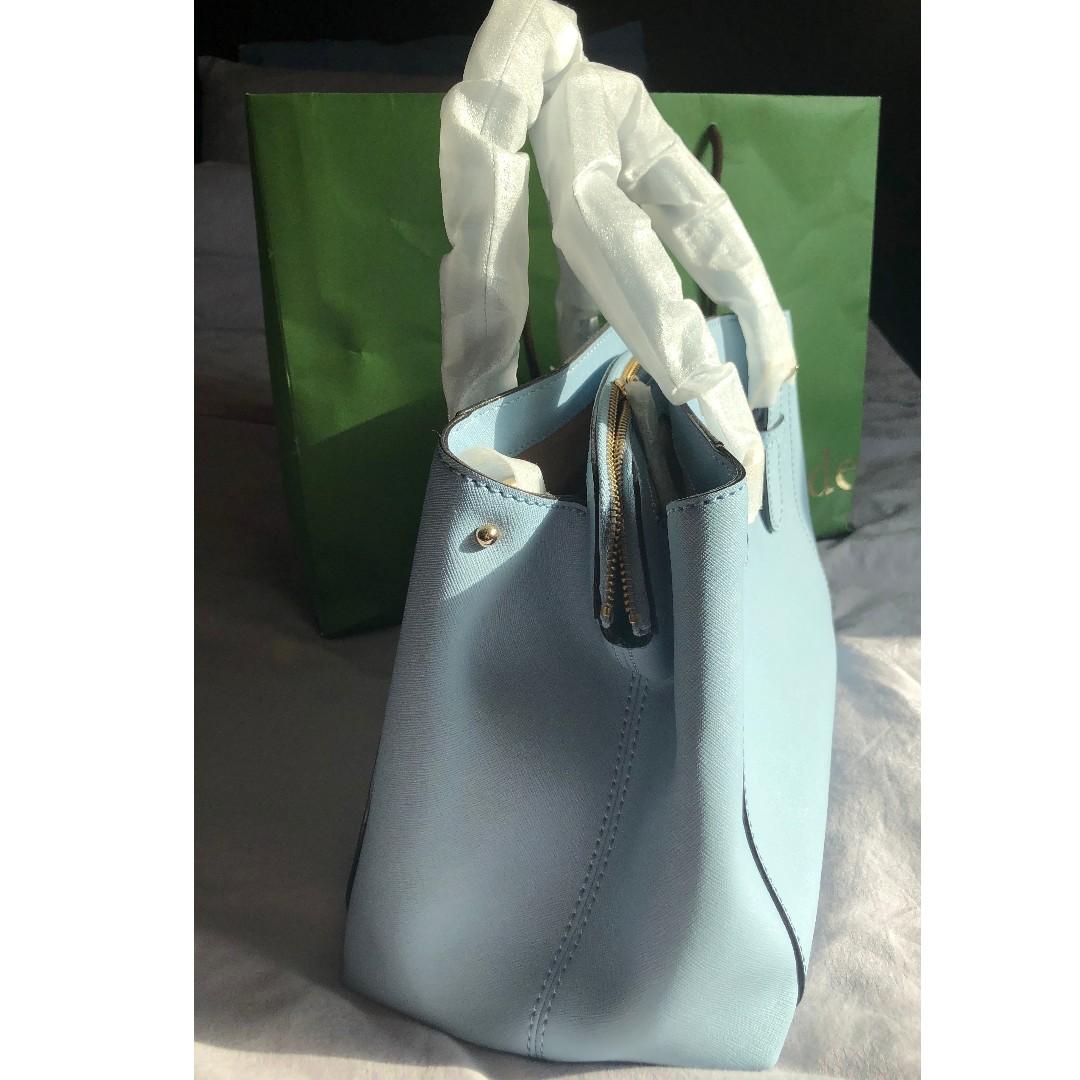NEW!! Kate Spade New York Charlotte Street Sloan Tote Shoulder Bag (Blue Hydrangea