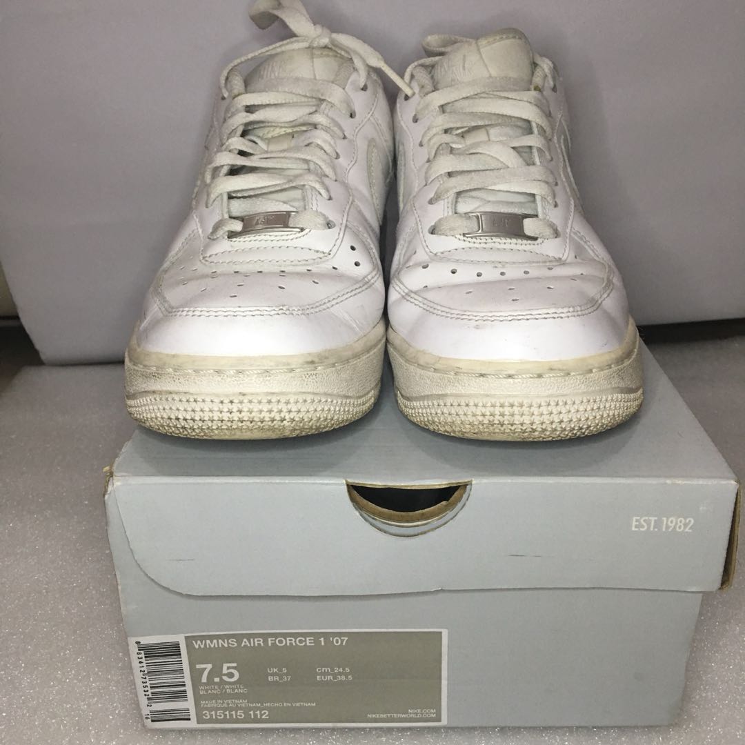 nike air force 1 07 womens 7.5