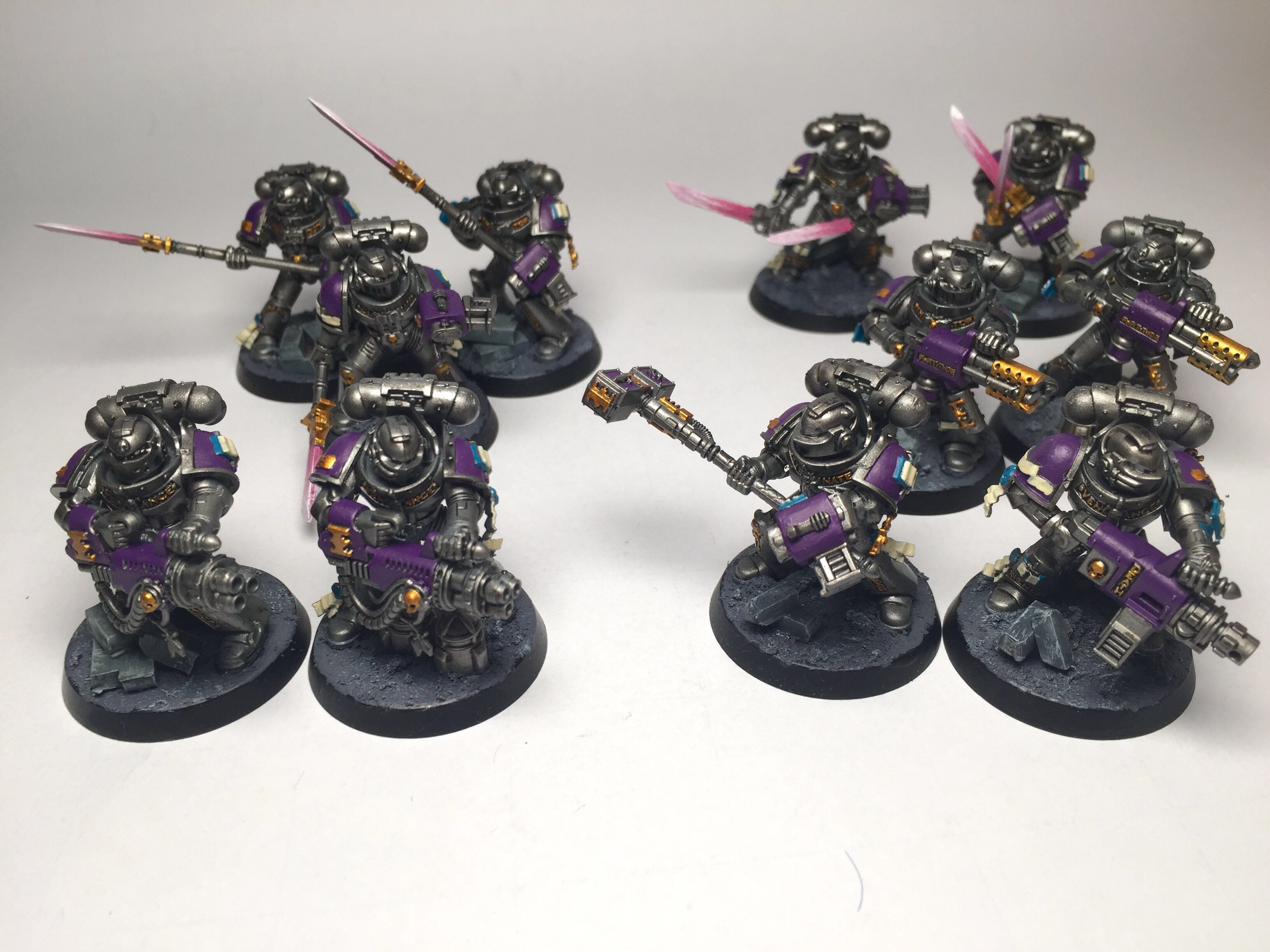 Painted Grey Knights Kill Team Roster (Warhammer 40k ), Toys & Games