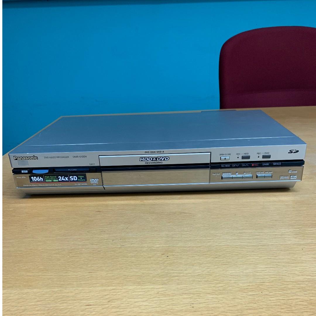 Panasonic DVD Video Recorder DMRE100H with 120GB Hard Disk, Audio