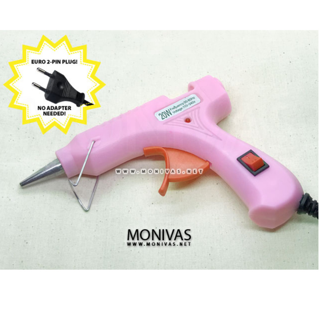Pink Hot Glue Gun w On Off Switch Singapore Plug (7mm Diameter Glue ...