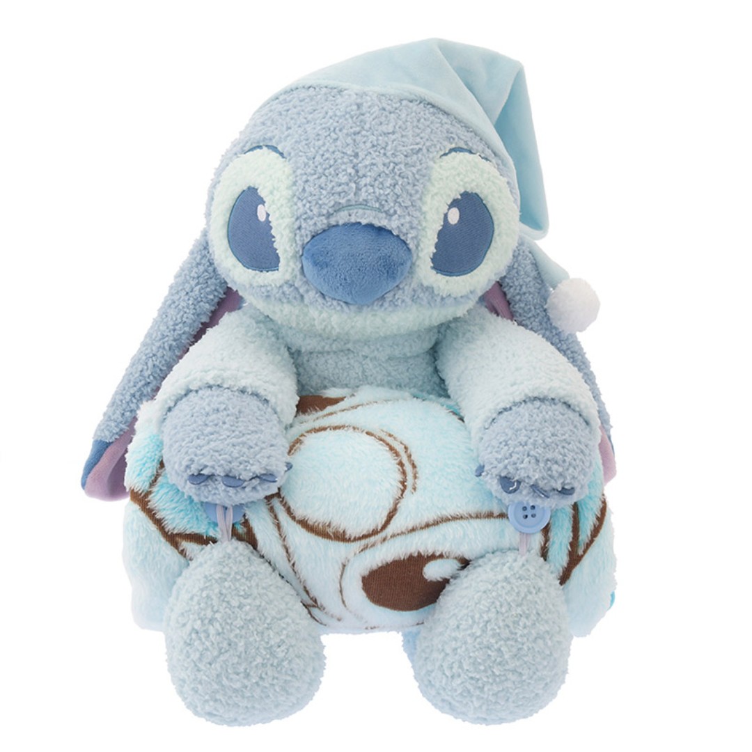 PO Disney Japan Relax Time Blanket Plush Toy Stitch