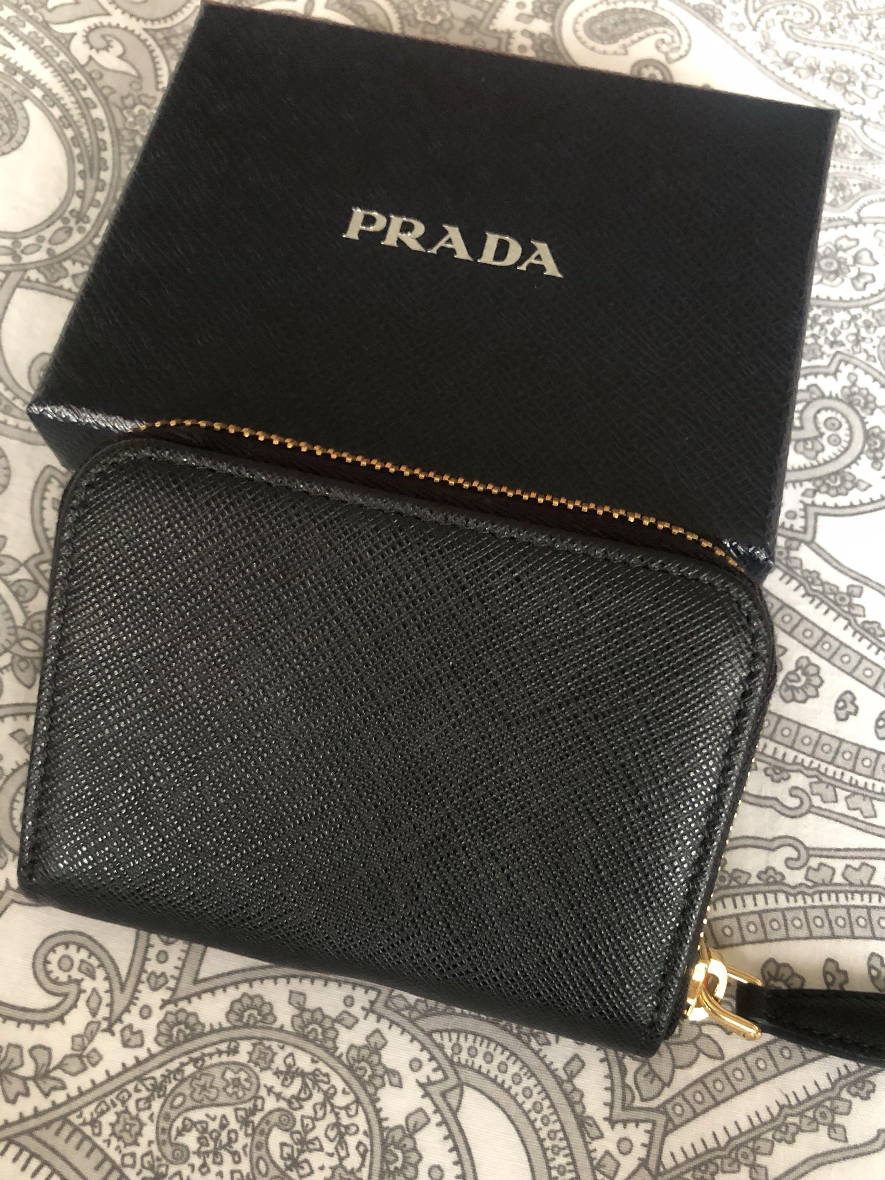 prada zipper wallet