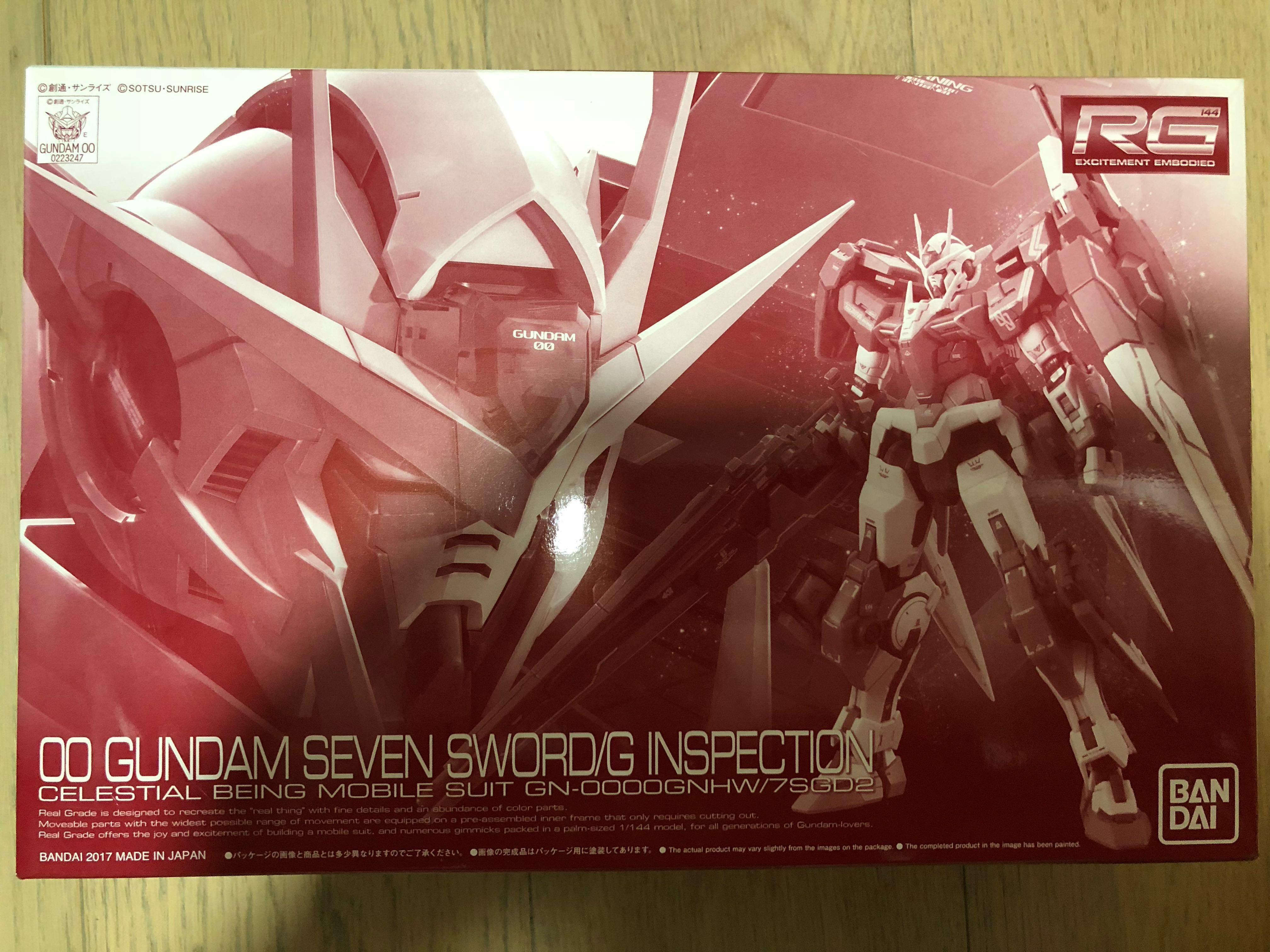 Rg 1 144 00 Gundam Seven Sword G Inspection Colors Toys Games Bricks Figurines On Carousell