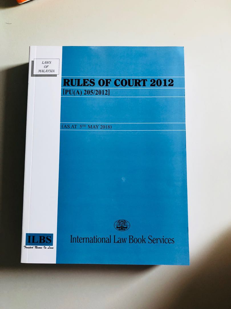 Rules Of Court 2012 Books Stationery Books On Carousell