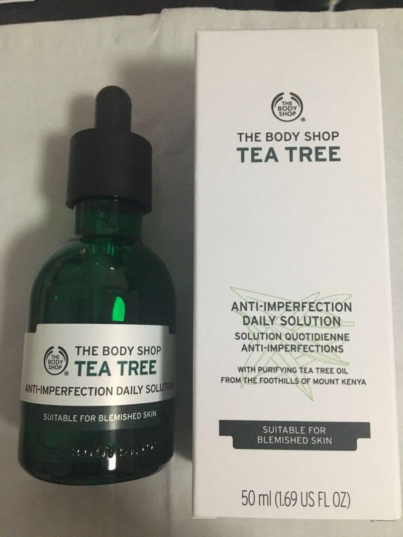 The Body Shop Tea Tree Anti Imperfection Daily Solution Beauty Personal Care Bath Body Body Care On Carousell