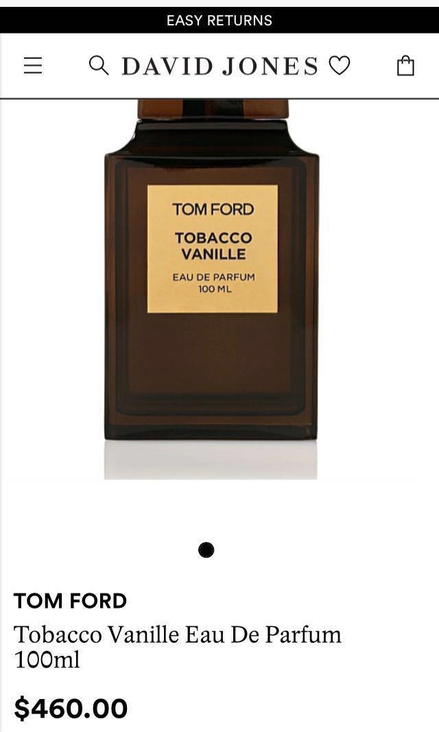 Tom Ford Tobacco Vanille 10ml Sample Health Beauty Fragrance On