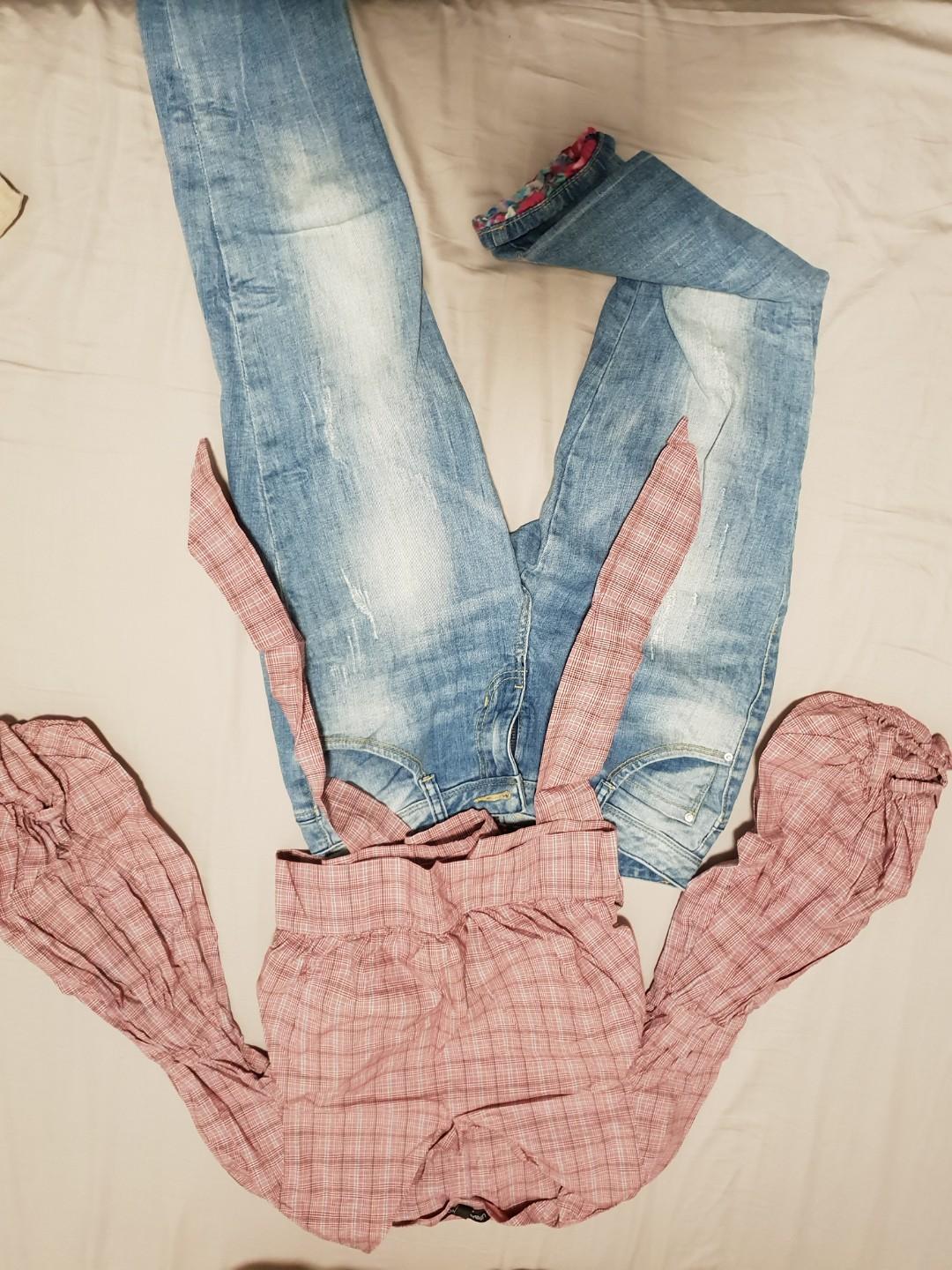 jeans fancy top