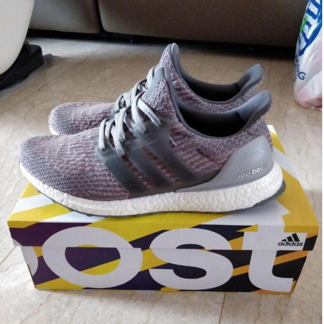 adidas boost pink and grey