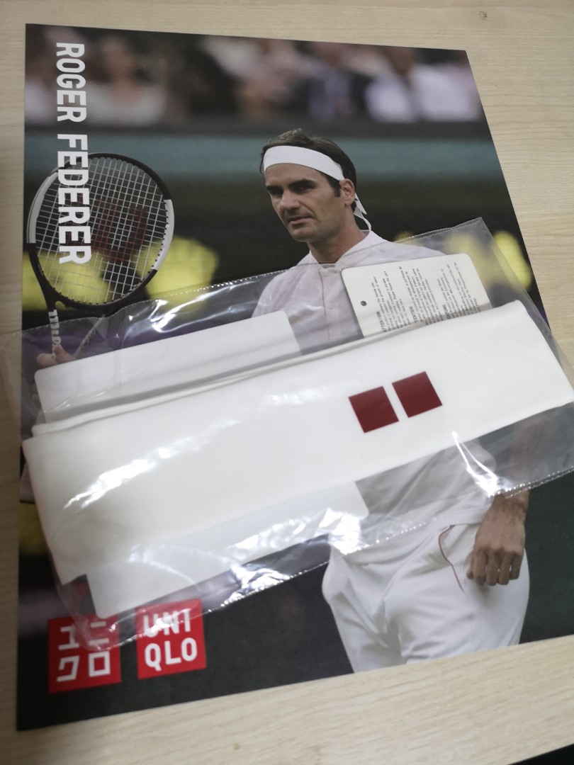 Uniqlo Federer headband, Sports, Sports Apparel on Carousell