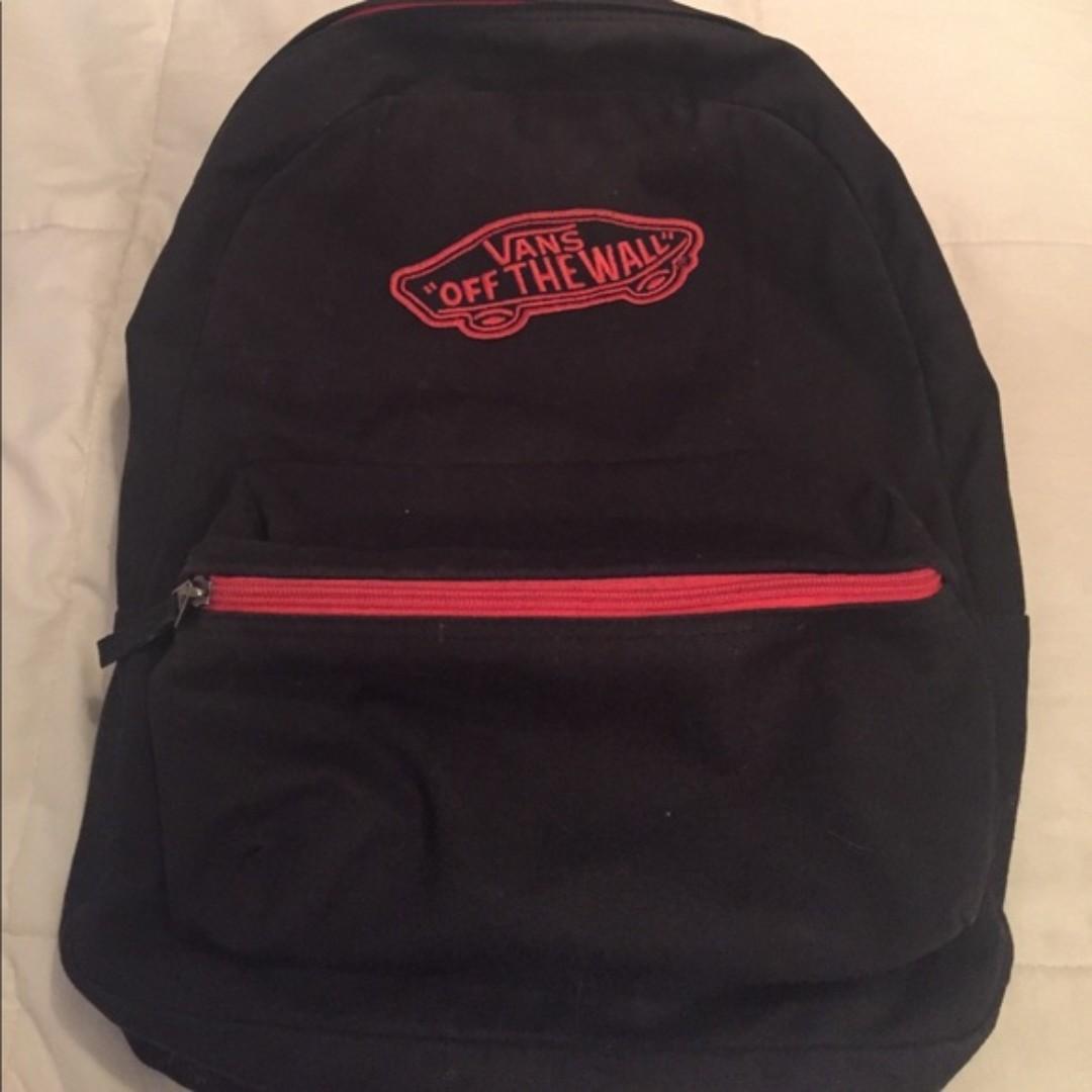 vans off the wall pink backpack