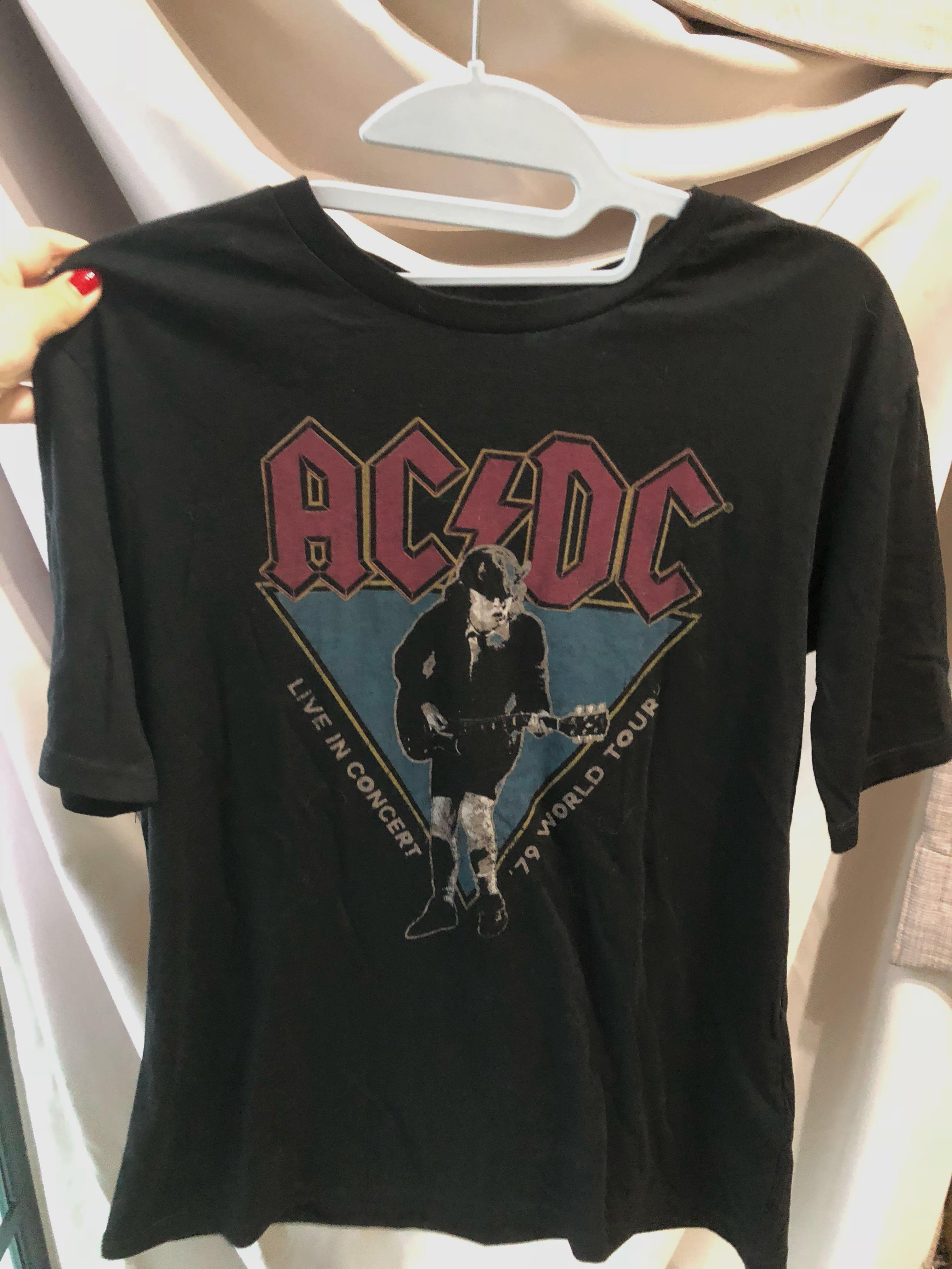 Vintage Acdc Shirt Women S Fashion Clothes Tops On Carousell