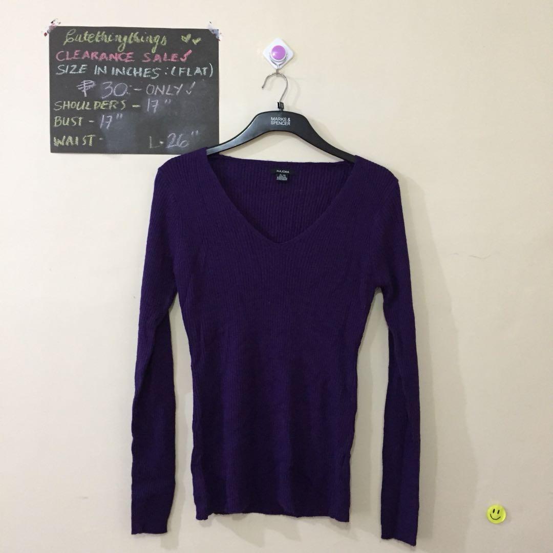 XL - Purple Knit Long Sleeved Pullover (Category: Longsleeves) located in Santa Rosa. Submitted by cutethingthings (Listing ID 192101973, Image 1). Description: IMPT INFO ⬇️ 💥CLEARANCE SALE 🇨🇦 🇨🇦 💥 💳Last Price Posted 🚫when worn/ other pics ❌swap 📏refer to pictures for measurement- laid flat in inches ❇️ITEM CONDITION - 9.5/10 📍Please make an offer for the posted amount only if you are a serious buyer. 📆 Reservation period: 2 days (Auto