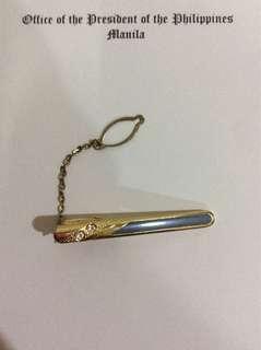 Vintage 24K gold filled tie clip