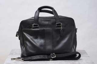 COACH business bag coach F05745 2WAY Hudson single zip leather commuter shoulder bag