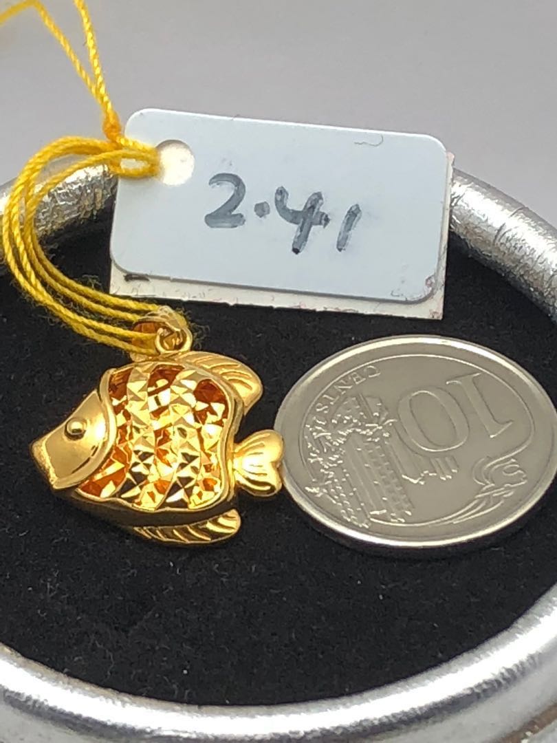 916 Gold Fish Pendant Women S Fashion Jewelry Organisers Necklaces On Carousell