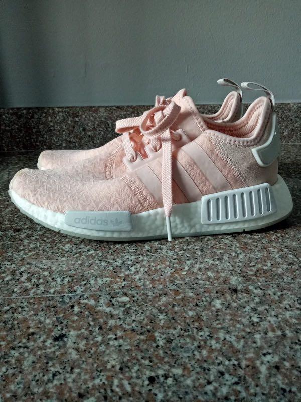 Adidas NMD R1 pink Women s Women s Fashion Footwear Sneakers on