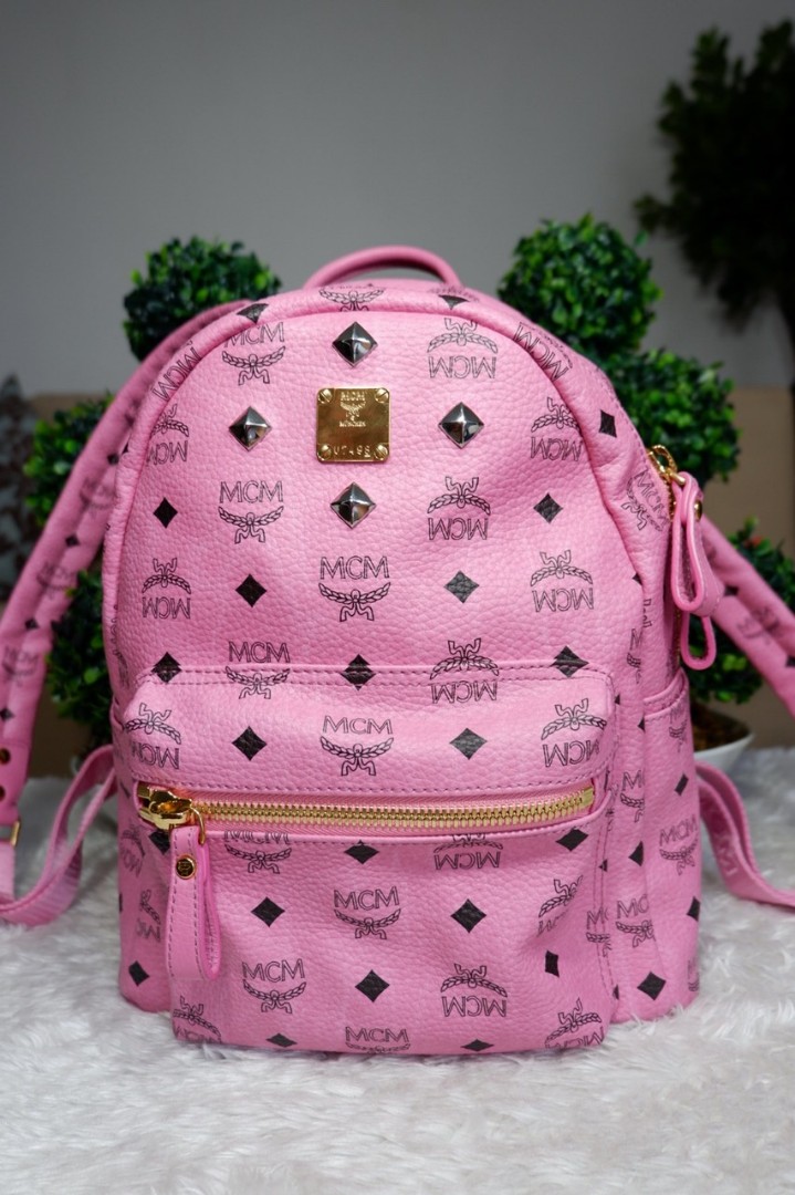 MCM, Bags, Reall Authentic Mcm Pink Backpack