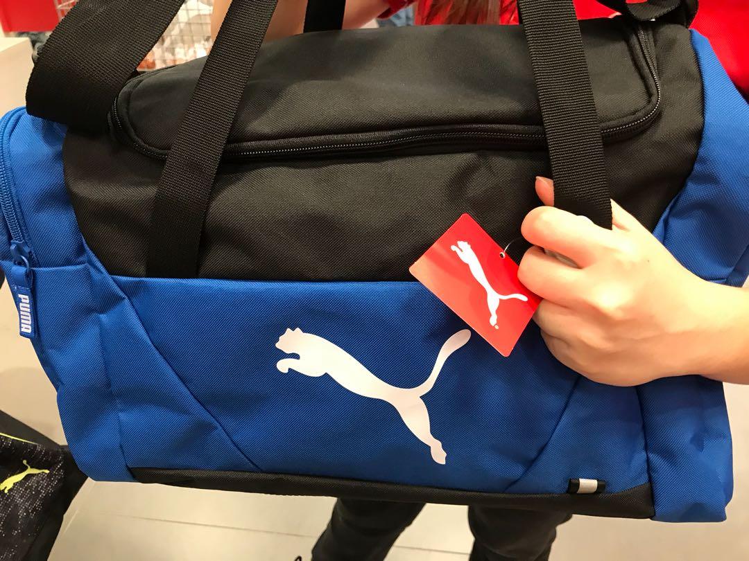 puma duffle bag blue