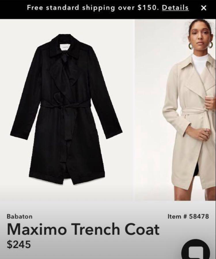 Babaton Maximo coat from Aritzia Women s Fashion Clothes on Carousell