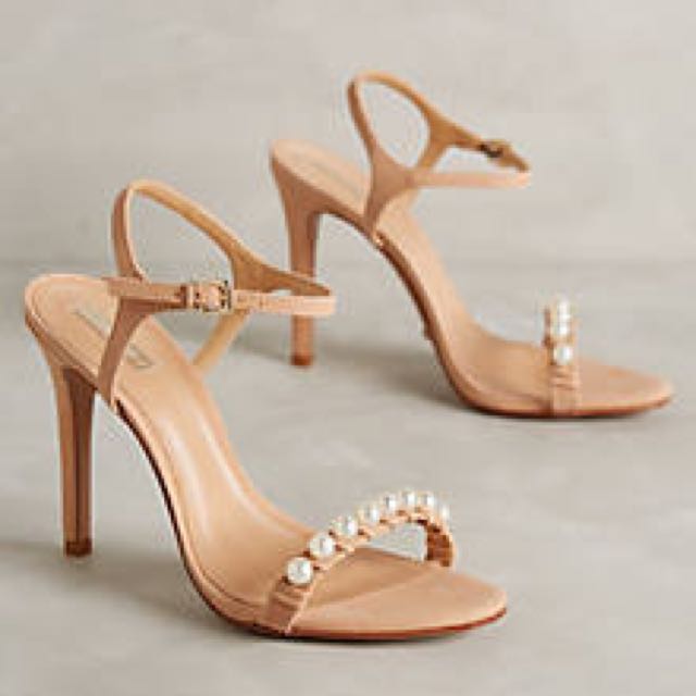 peach heels for wedding