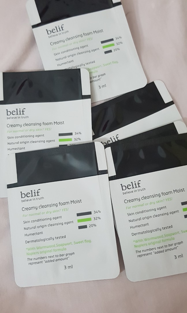 belif creamy cleansing foam moist