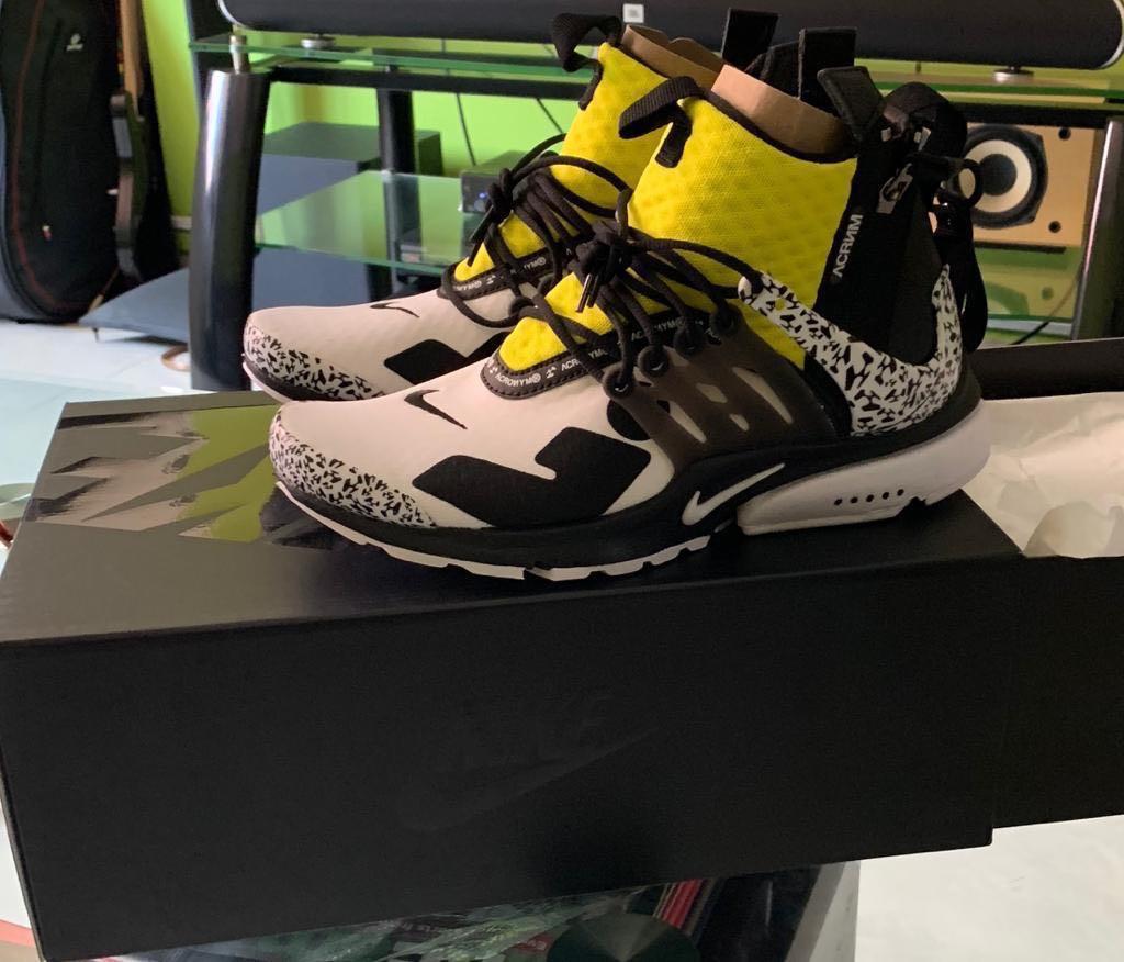 nike air presto mid acronym dynamic yellow