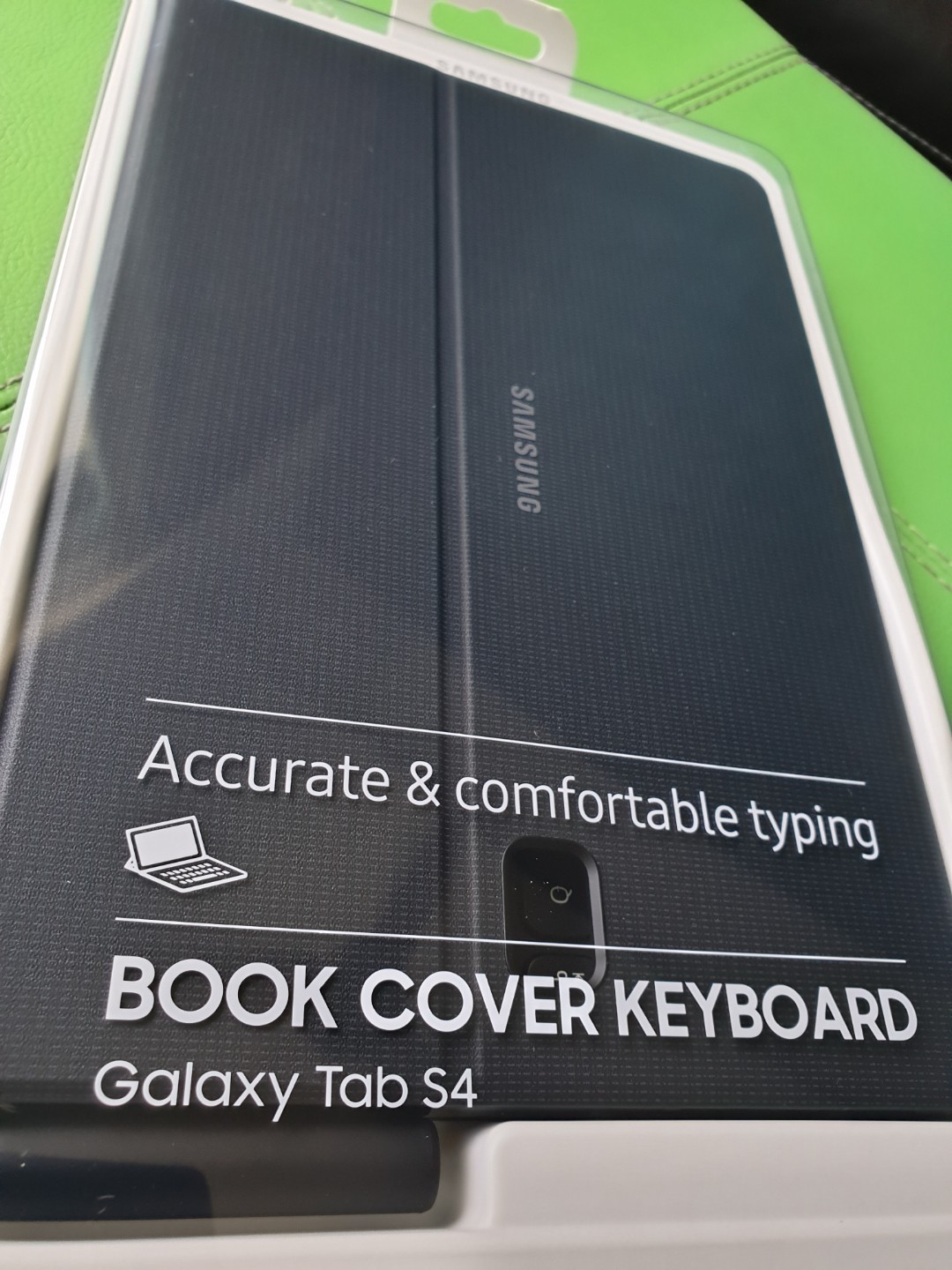 Brand New Samsung Galaxy Tab S4 Book Cover Keyboard Mobile Phones Tablets Mobile Tablet Accessories Cases Sleeves On Carousell This keyboard cover is fitted with an intuitive pogo pin connector for simple setup and instantly typing. brand new samsung galaxy tab s4 book cover keyboard