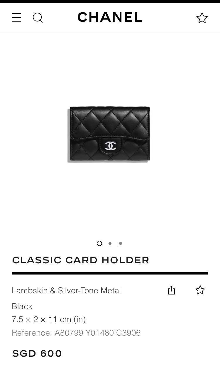 Chanel wallet/ card holder, Women's Fashion, Bags & Wallets, Wallets