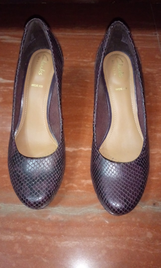 Clarks Artisan Wide Fit Leather Heels 
