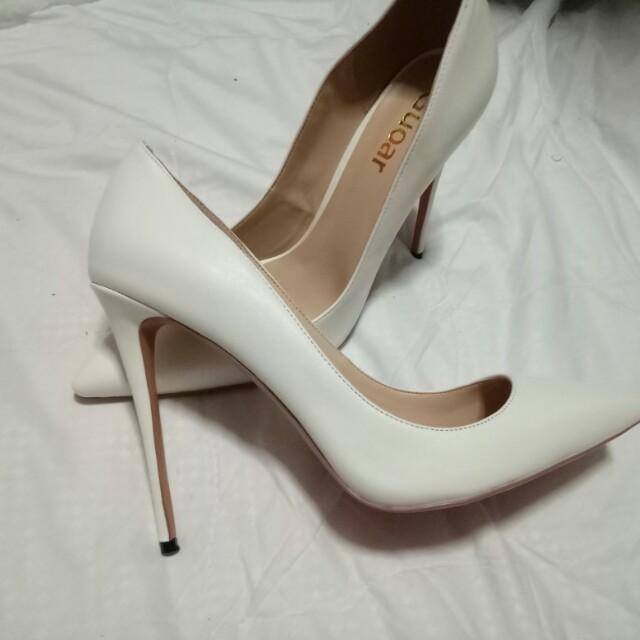 Classic White High Heels | Size 42 