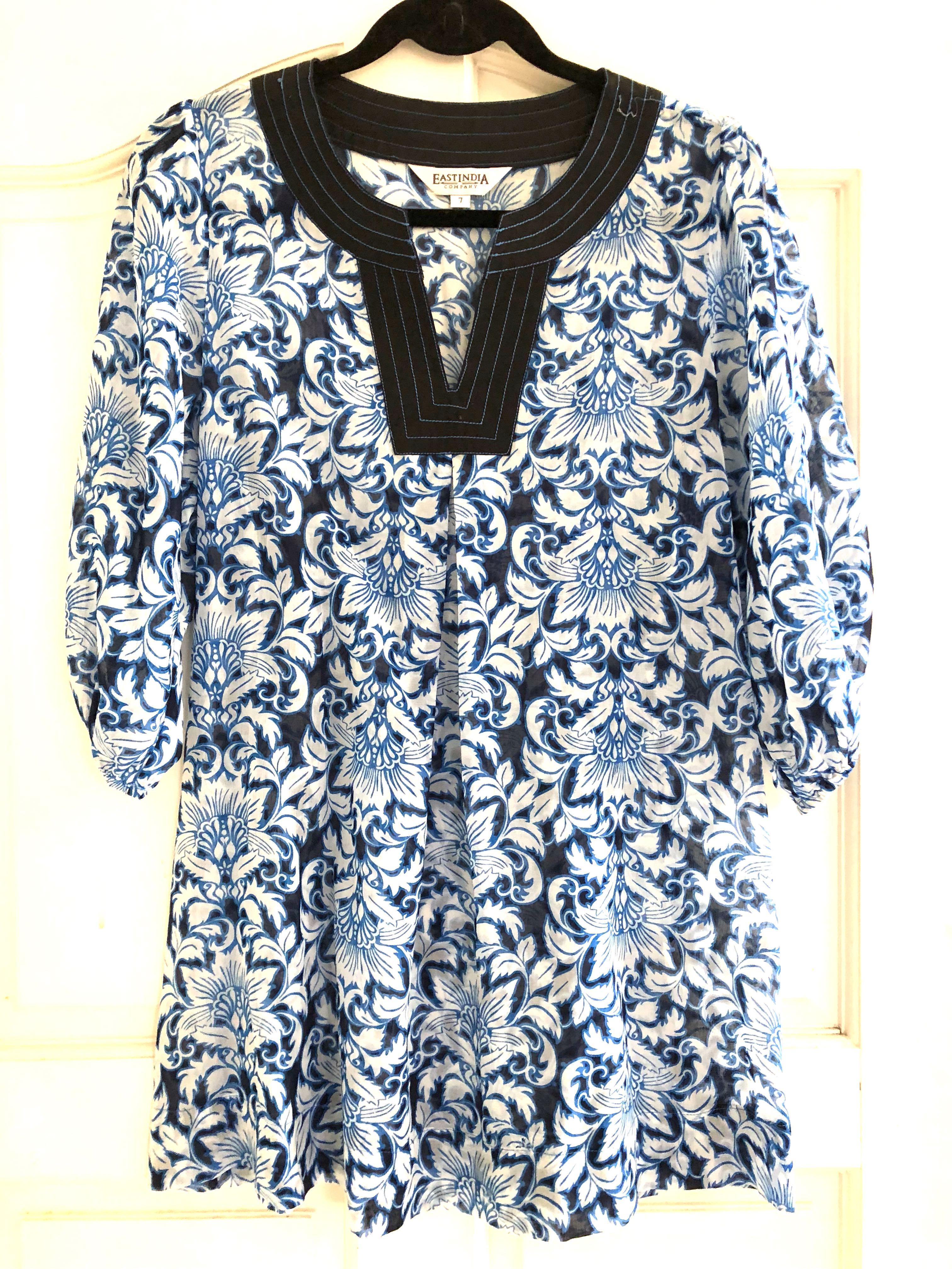 East India Company Ethnic Patterned Top Women S Fashion Clothes Tops On Carousell