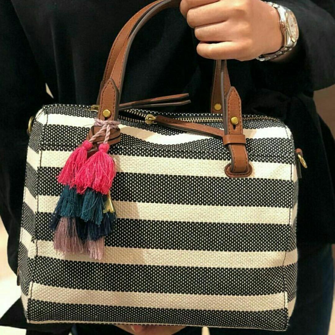 Fossil rachel best sale satchel stripe