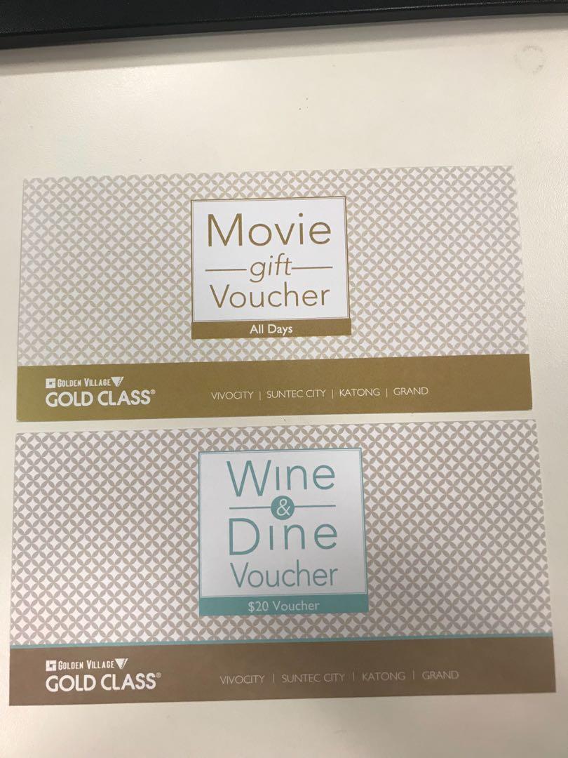 GOLDEN VILLAGE GOLD CLASS TICKETS, Tickets & Vouchers, Vouchers on Carousell