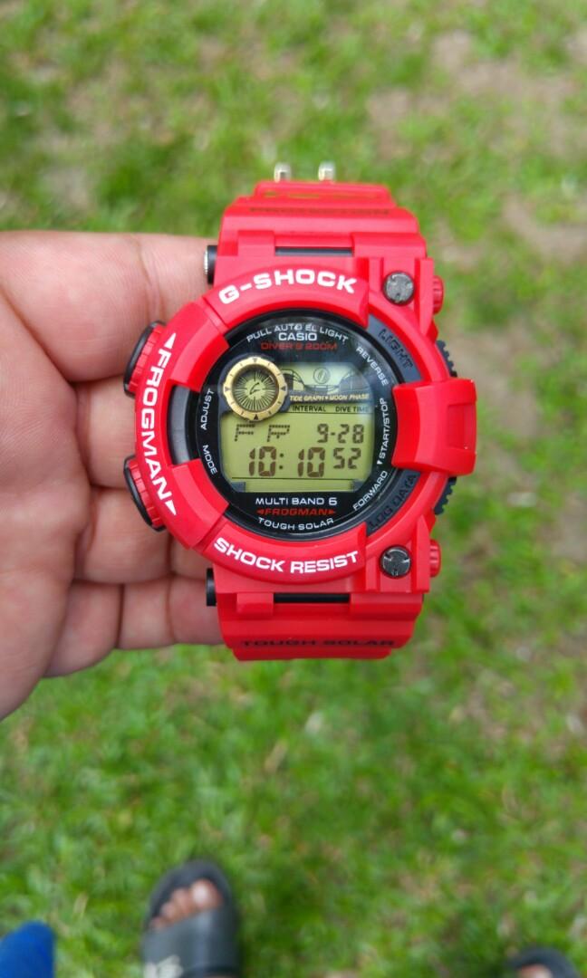 G SHOCK frogman red series Men s Fashion Watches Accessories