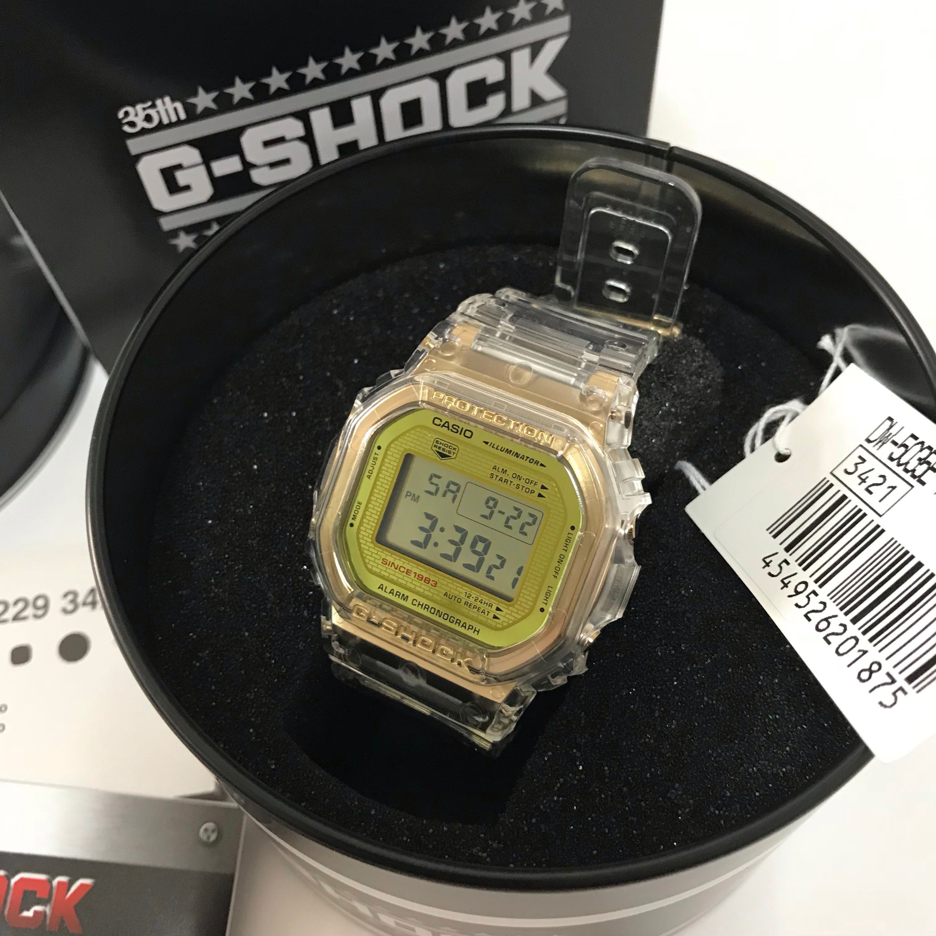 g shock glacier gold collection